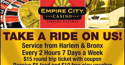 free bus to empire city casino/